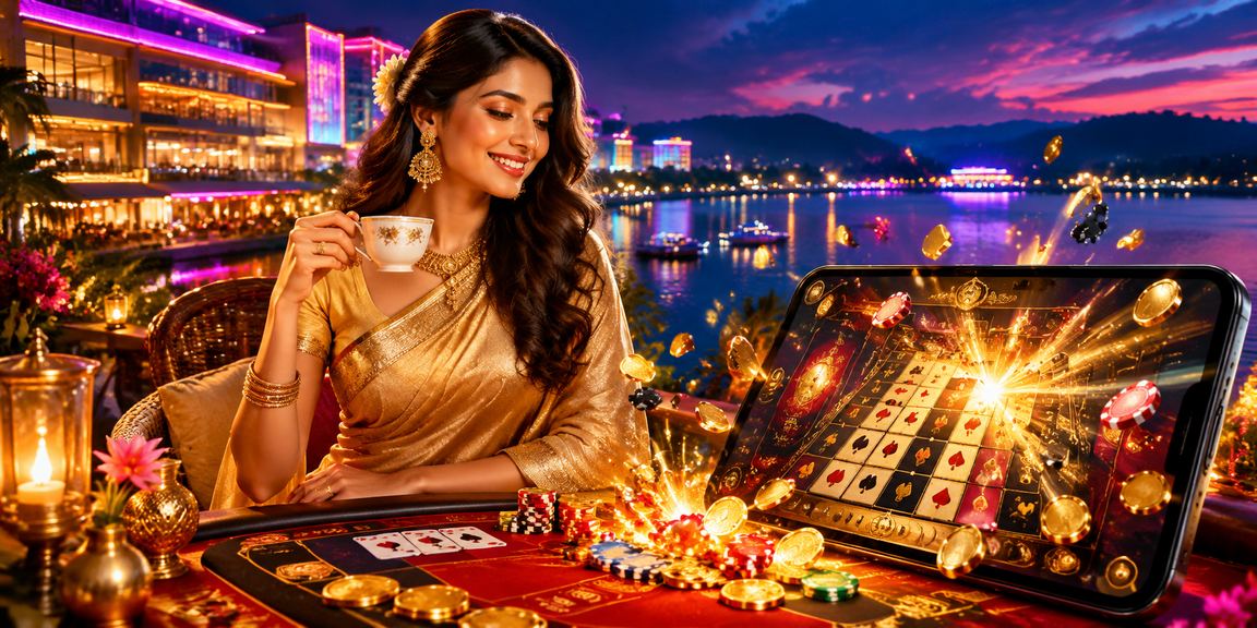 রাঙামাটিতে আনদার বাহার গেম খেলছেন একজন নারী গেমার